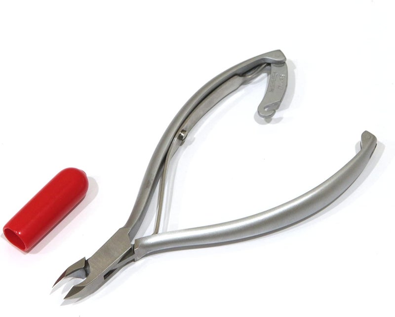 مقصات الجلد المحيطة سام الاحترافية بشفرات حادة مع واقي وعباءة واقية فك إنوكس ساتين 5 مم زنبرك مفرد، 12.5 سم