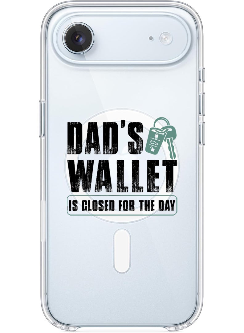 Theodor Magnetic Case for Apple iPhone 17 Air Compatible with MagSafe Wireless Charging, Shockproof Phone Bumper Cover - Dads wallet Black - Image 1