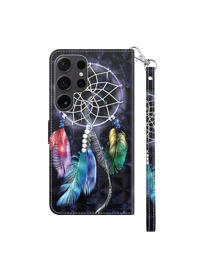 اس-توب جراب لهاتف Samsung Galaxy S24 Ultra 5G جراب هاتف جلدي مطلي ثلاثي الأبعاد - Image 3