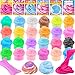 AMENON 28 Pack Butter Slime Kit Putty Valentines Day Gifts for Kids Stress Relief Fidget Toys with Valentines Day Cards for Kids School Classroom Exchange Prizes Party Favors Toddlers Boys Girls - Image 2