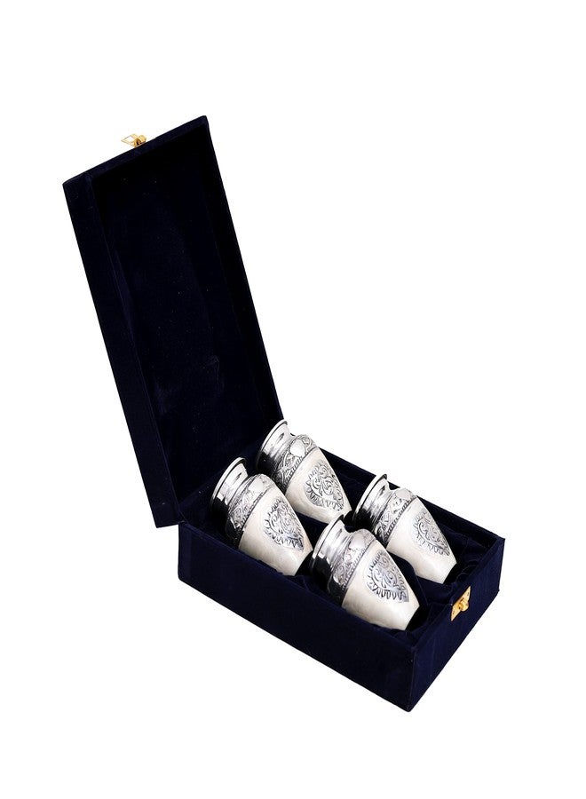 HLC Lovely Silver Heart Cremation Urn Set of 4 - Keepsake Urn for Human Ashes with Velvet Box & 4 Velvet Bags - Mini Keepsake Urn - 3.5 cu.in - Image 3