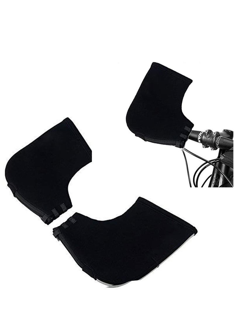 Y&D Mountain Bike Handlebar Mittens Gloves, Winter Unisex Bicycle Hands Warmer Covers Pogies Mitts Thermal Cover Cycling Hand Warm Windproof for  - Image 1