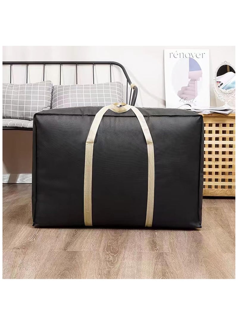 2pcs Extra Large Moving Bags Heavy Duty Moving Bags for Clothes Storage Bags, Large Storage Totes for Clothes, Packing Bags for Moving Boxes with Handles, Camping Moving Supplies, 26.7 x 19.7 x 9.8" - Image 3