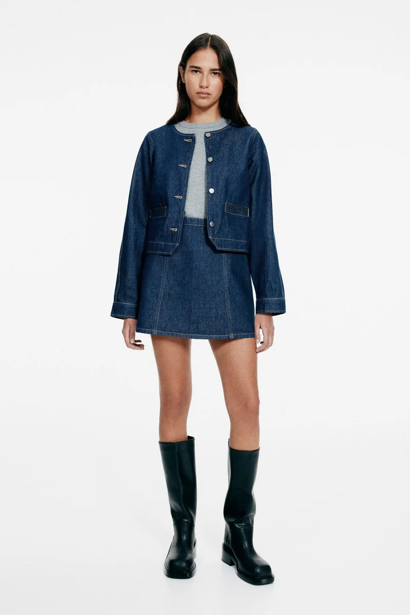 اتش اند ام تنورة قصيرة بتصميم