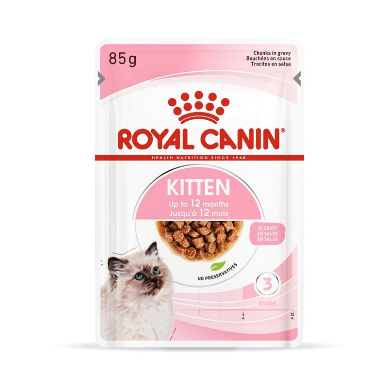كيس طعام رطب انستينكتف للقطط الصغيرة من رويال كانين -  85 جم