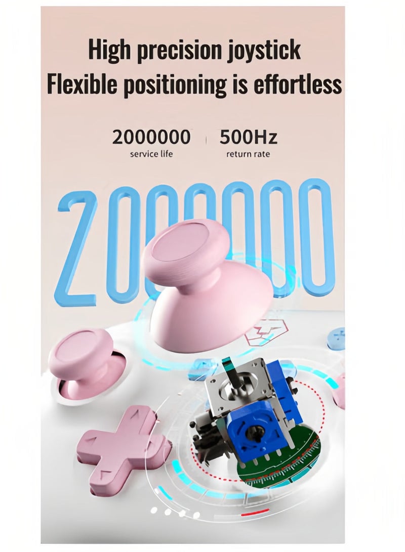 AOLION Game Controller Hall Effect Joysticks Analog Triggers Wireless Pro/HD/Rotory Vibration Compatible with Switch/PC/Android/iOS/Steam Deck - Image 5