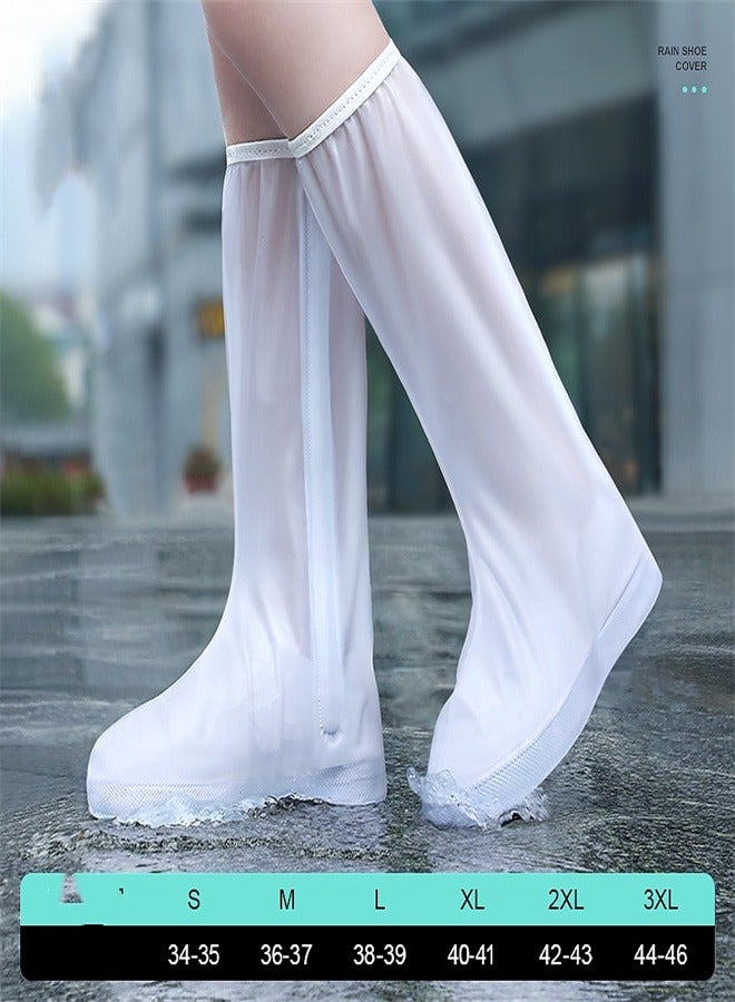 Loquat Children's High Rain Boots Cover White  - Image 1
