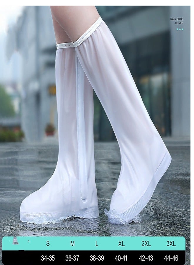 Loquat Children's High Rain Boots Cover White  - Image 2