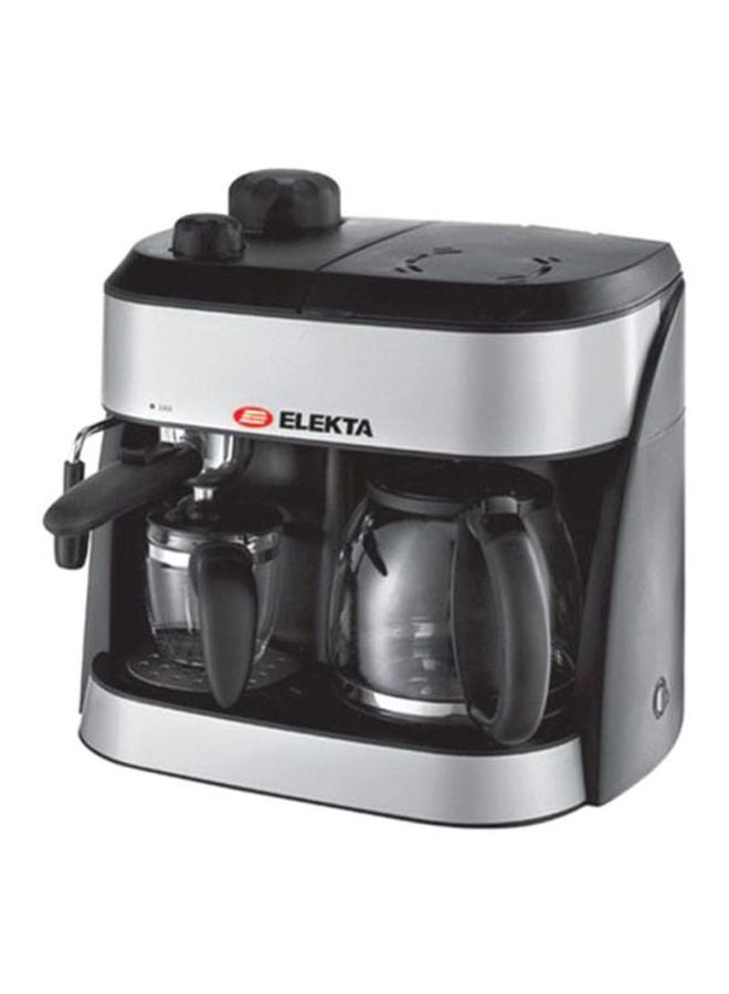 ماكينة تحضير القهوة 1.25 L 1800 W EL-ESP-12DC أسود/ فضي