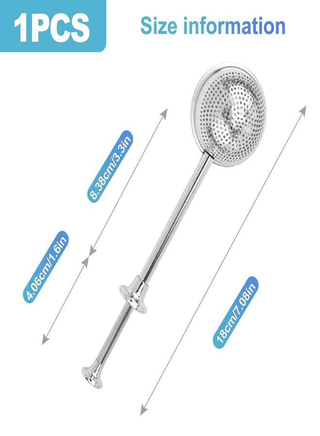 CoguZed Flour Shaker Duster for Baking, 7.1 Inch 304 Stainless Steel Powdered Sugar Wand Shaker, Fine Mesh Flour Sifter and Tea Infuser for Spices Cocoa Cake Decorating - Image 2