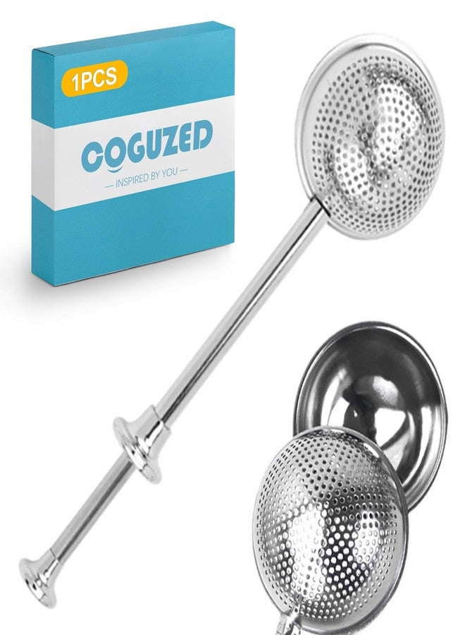 CoguZed Flour Shaker Duster for Baking, 7.1 Inch 304 Stainless Steel Powdered Sugar Wand Shaker, Fine Mesh Flour Sifter and Tea Infuser for Spices Cocoa Cake Decorating - Image 1