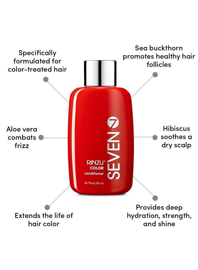 Seven Rinzu Color Conditioner A Moisturizing Conditioner For Color Treated Hair With Sea Buckthorn Jojoba And Organic Argan Oil For Hair 10.7 Fl Oz (Pack Of 1) - Image 4