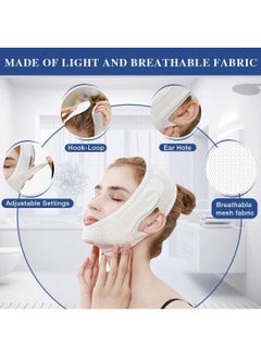 KASTWAVE Face Slimming Strap V Line Lifting Bandage Face-Lift Double Chin Reducer Pain-Free Shaper Band Eliminates Sagging Skin Firming Anti Aging for Women and Men  - Image 5