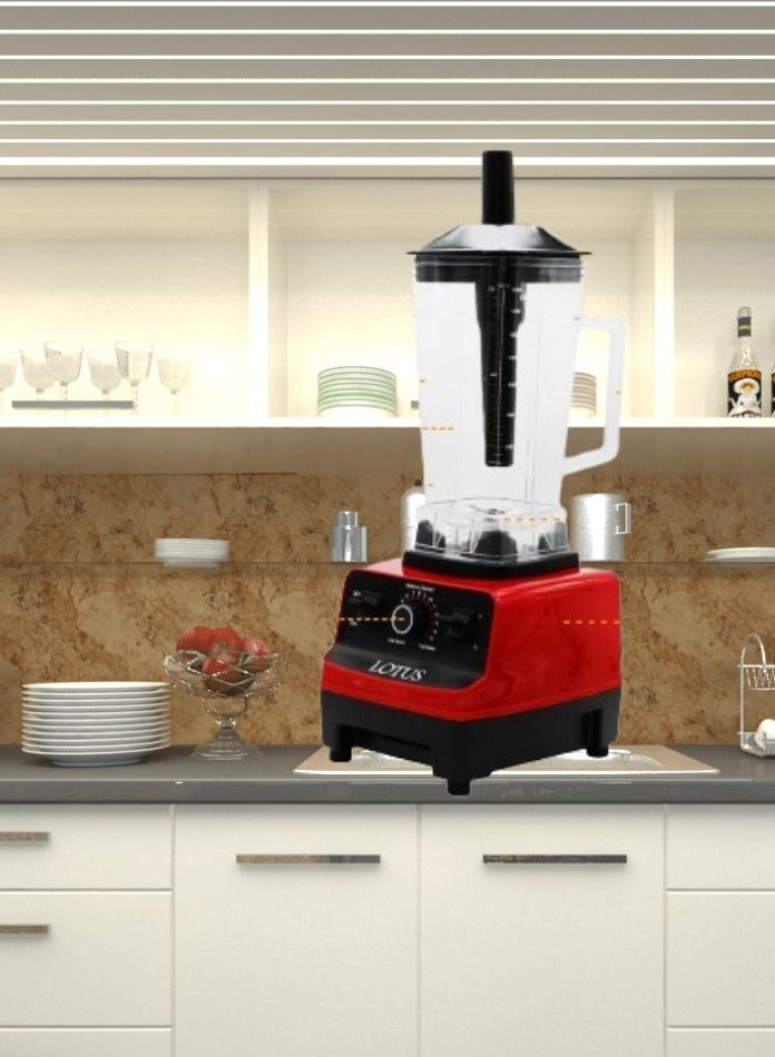 Lotus High   Power Blender, 3000W, 2L Capacity, Variable Speeds, Pulse Function,  Super Power, 17-0131, (Red) - Image 3