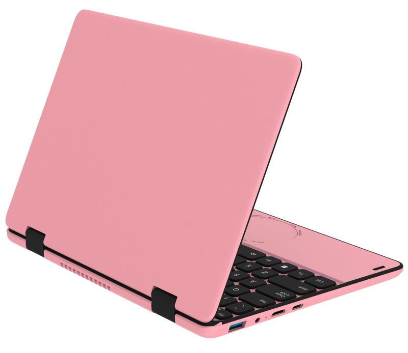 MOLEWHALE 2-in-1 Laptop With 11 Inch Display, Celeron N100 Processor/16GB RAM/512GB SSD/Intel UHD Graphics/ English/Arabic pink English/Arabic Pink - Image 3