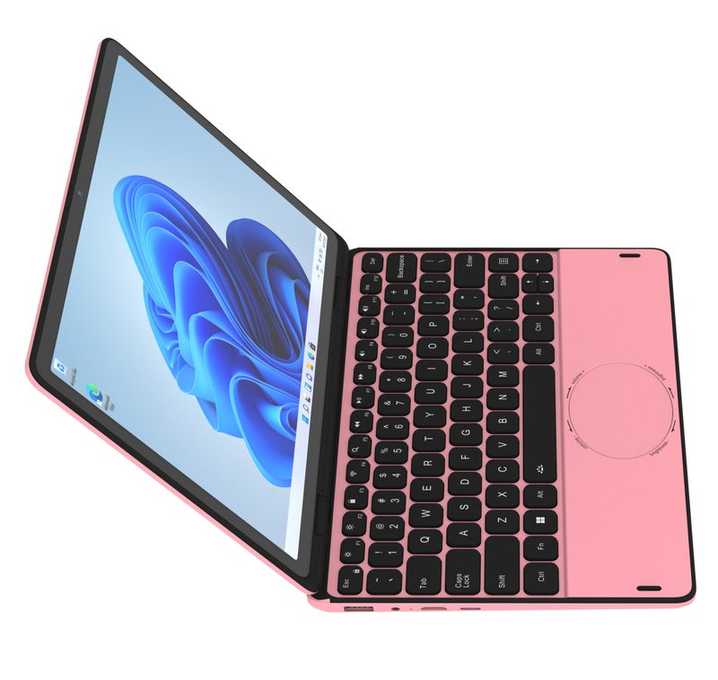 MOLEWHALE 2-in-1 Laptop With 11 Inch Display, Celeron N100 Processor/16GB RAM/512GB SSD/Intel UHD Graphics/ English/Arabic pink English/Arabic Pink - Image 4