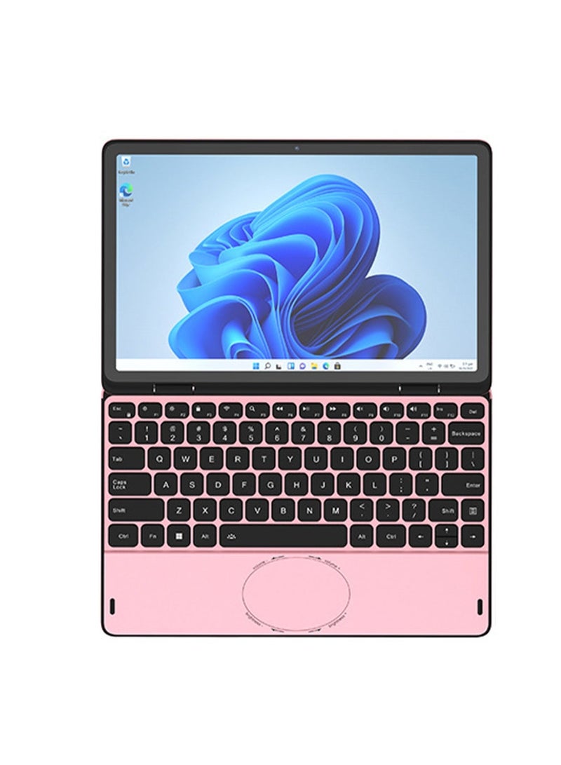 MOLEWHALE 2-in-1 Laptop With 11 Inch Display, Celeron N100 Processor/16GB RAM/512GB SSD/Intel UHD Graphics/ English/Arabic pink English/Arabic Pink - Image 2