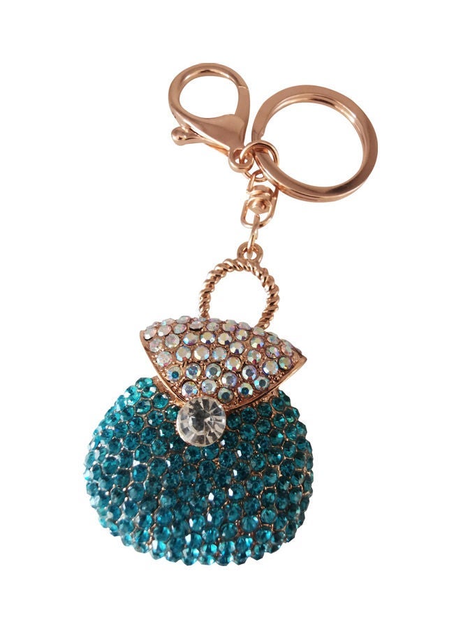 NIBEMINENT Stylish Design Key Chain Blue/Gold - Image 3