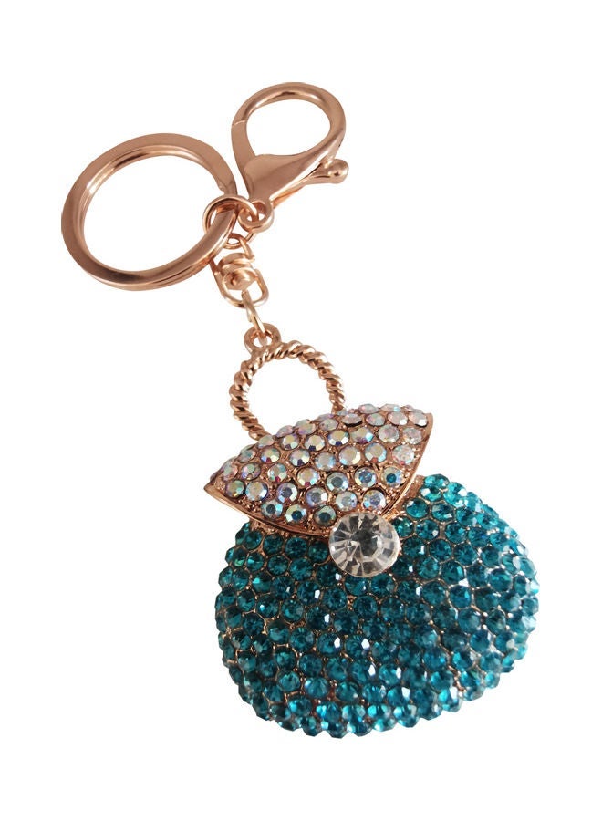 NIBEMINENT Stylish Design Key Chain Blue/Gold - Image 2