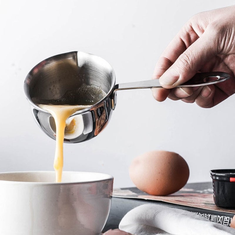 2pcs Stainless Steel Boiler Pot Butter Melting Bowl Kitchen Oil Heating Bowl - Image 5