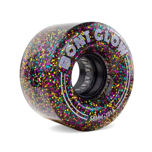 Bont Glow Light Up LED INDOOR Roller Skate Wheels – 58x32mm 101A | Pack of 4 | For Jam, Shuffle and Rhythm Skating (Metro City) - Image 1