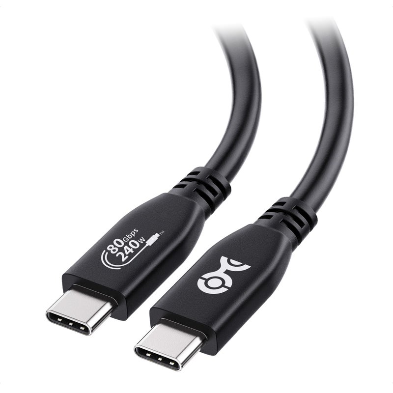 Cable Matters [USB-IF Certified] 80Gbps USB 4 Cable - 4.9ft, Supports Up to [8K@120Hz / 4K@480Hz Video, 240W Charging, 80Gbps Data Transfer] USB4 Cable, Compatible with Thunderbolt 5/4, MacBook - Image 1