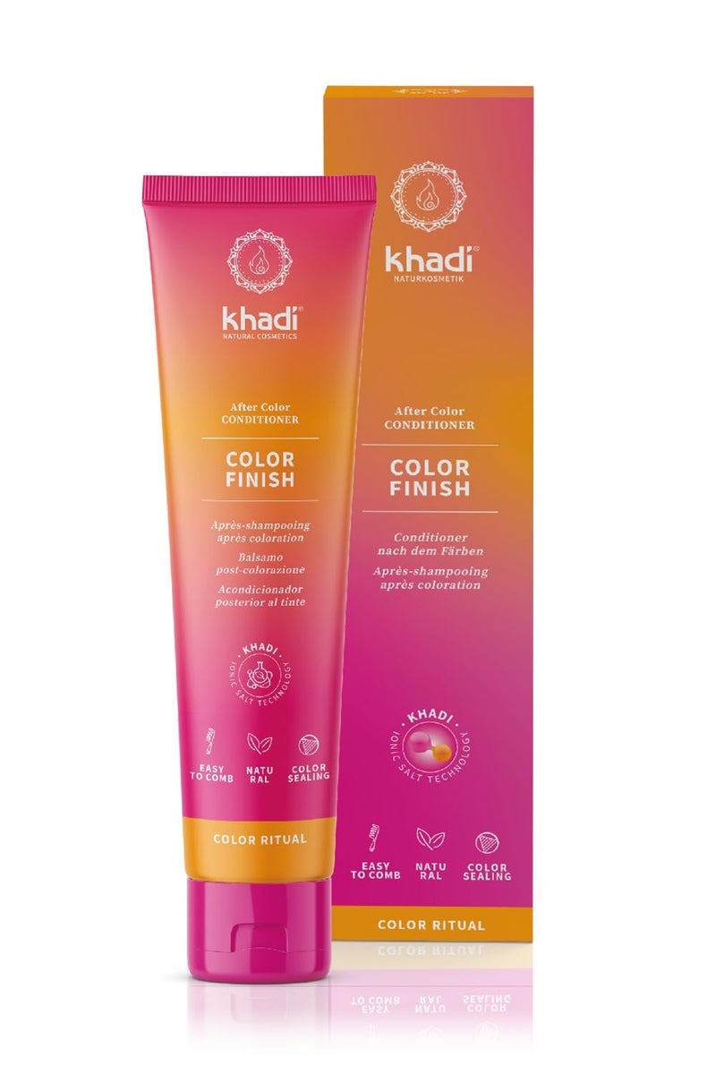 KHADI COLOR FINISH After Hair Dye Conditioner  Quick Color Set Immediate Combability Brilliant Shine 100 Vegan 5 Fl oz