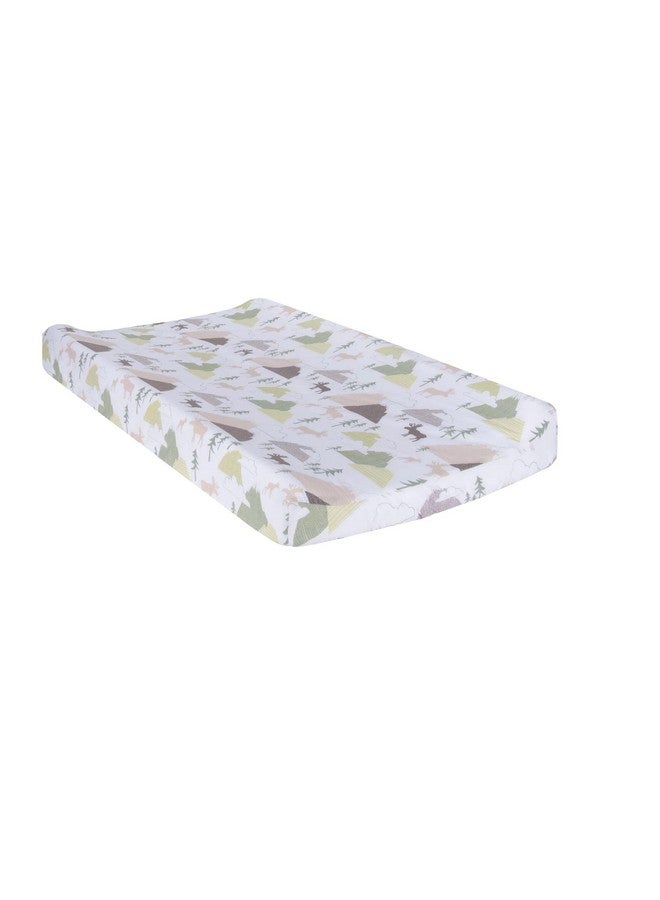 Trend Lab Mountain Baby Changing Pad Cover 100% Cotton Cover for Baby Nursery, Fits A 16 in x 32 in Standard Changing Pad - Image 1