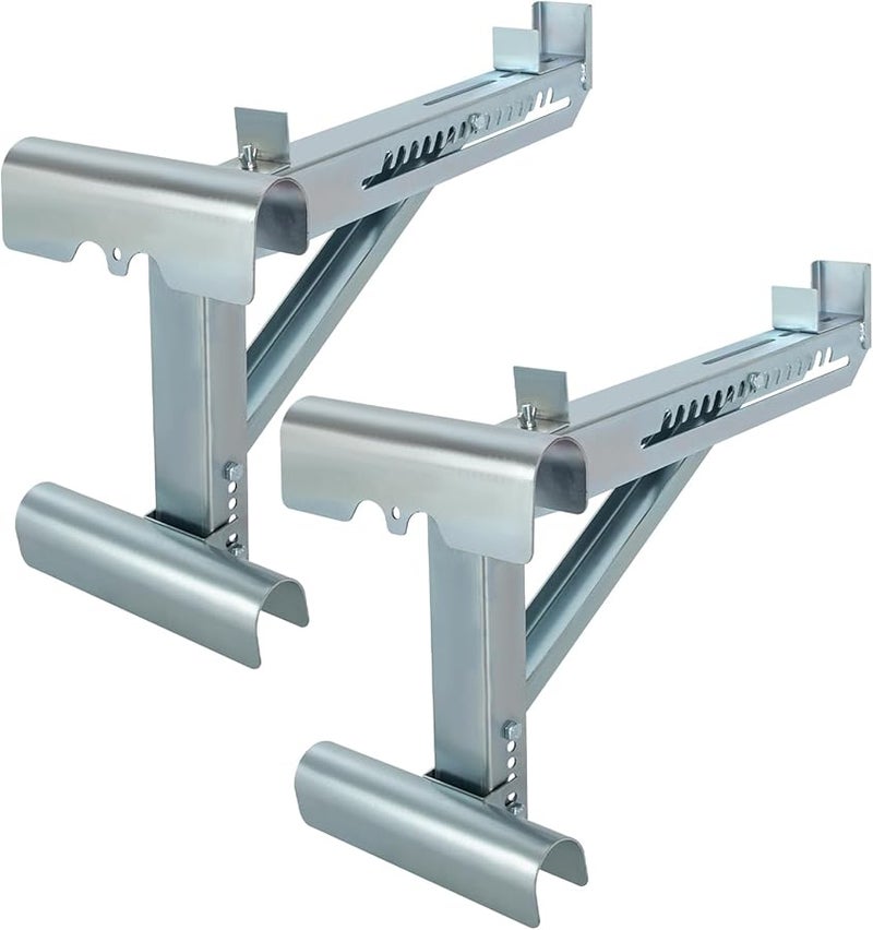 Two Rung Short Body Extension Ladder Jack Scaffold Bracket 20 Inch Stage 660 Lbs Load Capacity - Image 4