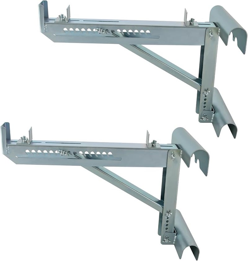 Two Rung Short Body Extension Ladder Jack Scaffold Bracket 20 Inch Stage 660 Lbs Load Capacity - Image 3