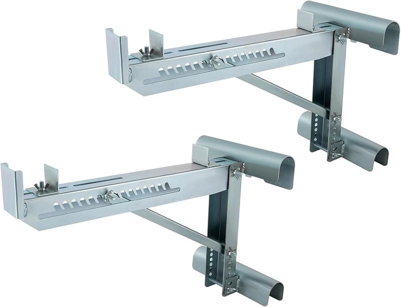 Two Rung Short Body Extension Ladder Jack Scaffold Bracket 20 Inch Stage 660 Lbs Load Capacity - Image 2