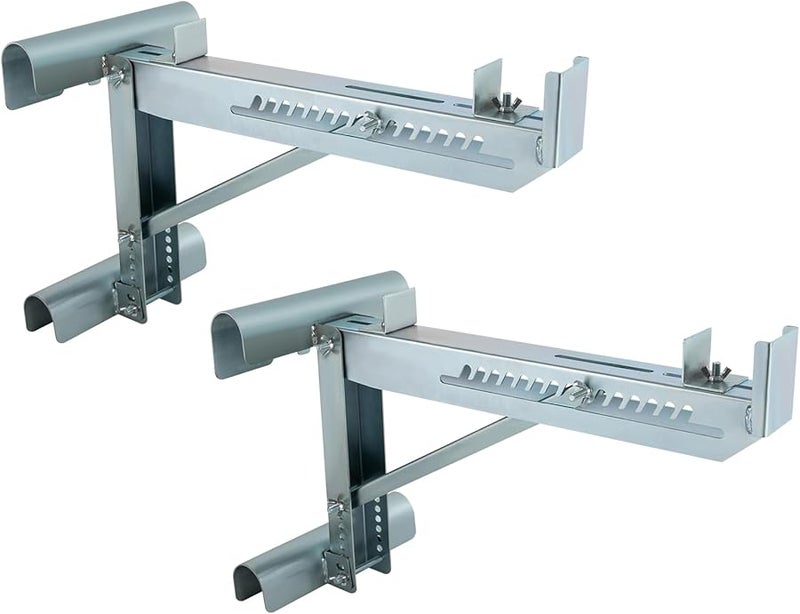 Two Rung Short Body Extension Ladder Jack Scaffold Bracket 20 Inch Stage 660 Lbs Load Capacity - Image 5