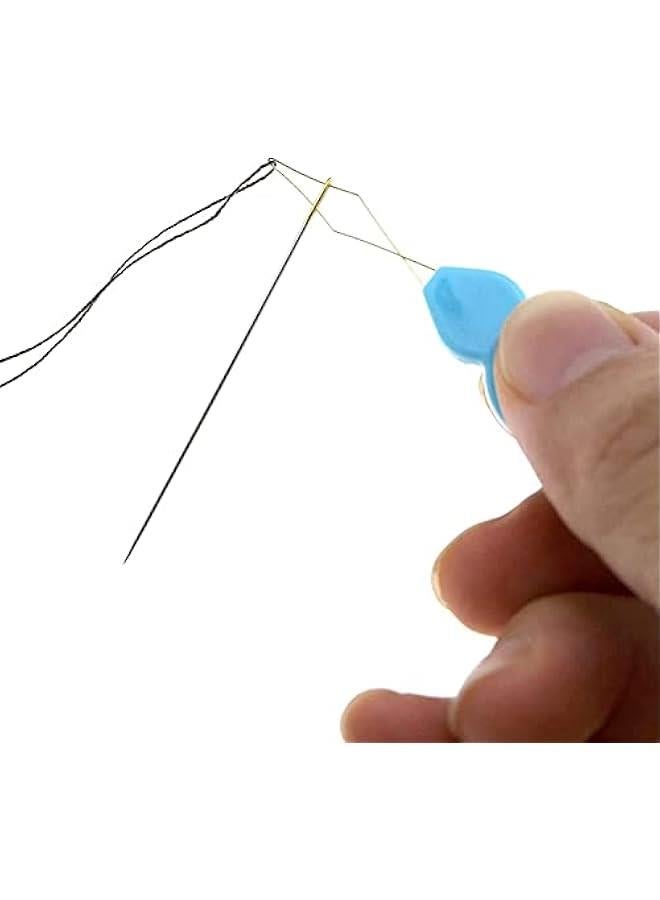 Arabest 30 Pieces Gourd Shaped Plastic Needle Threaders, Plastic Wire Loop DIY Needle Threader Hand Machine Sewing Tool for Sewing Crafting with Clear Box, 4 Colors Random - Image 5