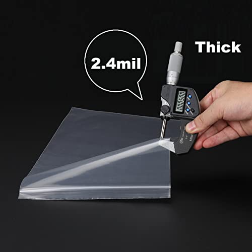 Foopama 200 PCS 1.5" x 1.5" Thick Small Clear Zip Poly Lock Plastic Bags Seal Reclosable Zip Bag Durable 2.4 Mil Jewelry Earrings Necklace Ring Coin Beads Pill Zipper Bags - Image 4