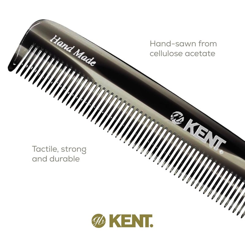 Kent F3T Black Graphite Fine Tooth Comb - Hair Parting and Straightening Comb for Men's & Women's Dandruff Remover, Saw Cut and Hand Polished Made in England - Image 5