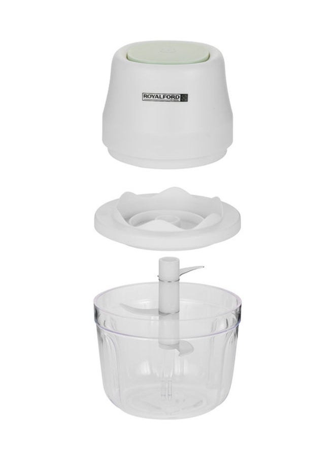 Royalford - Portable Mini Food Processor, 250ml PP & PET Bowl, RF10411 | Rechargeable Food Processor with USB Cable | Swirl Sharpe Blade | One-Touch Button | 1300mAh Battery - Image 1