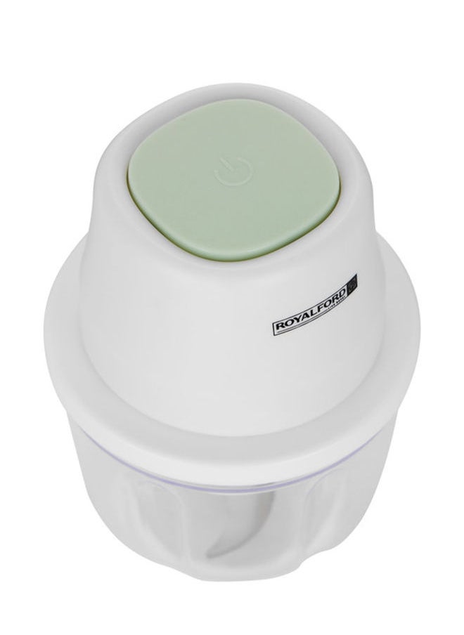 Royalford - Portable Mini Food Processor, 250ml PP & PET Bowl, RF10411 | Rechargeable Food Processor with USB Cable | Swirl Sharpe Blade | One-Touch Button | 1300mAh Battery - Image 1