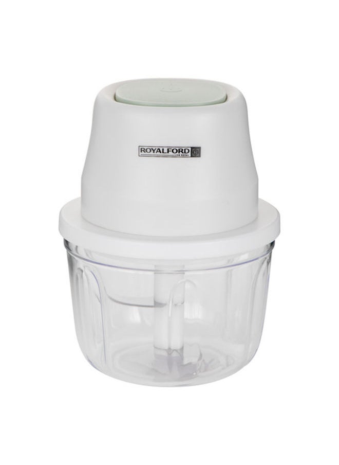 Royalford - Portable Mini Food Processor, 250ml PP & PET Bowl, RF10411 | Rechargeable Food Processor with USB Cable | Swirl Sharpe Blade | One-Touch Button | 1300mAh Battery - Image 1