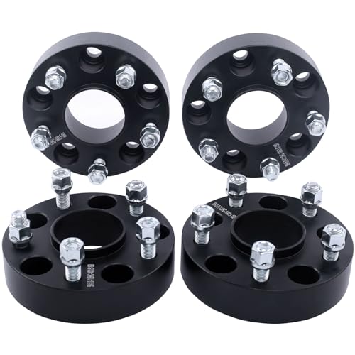 DCVAMOUS 4PC Black 5x100 Hubcentric Wheel Spacers 1.5 Inch with 12x1.25 Studs Compatible with Subaru 5 Lug for 2013-2022 BRZ | 1995-2022 Impreza WRX | 1998-2018 Forester | 2013-2022 XV Crosstrek - Image 1