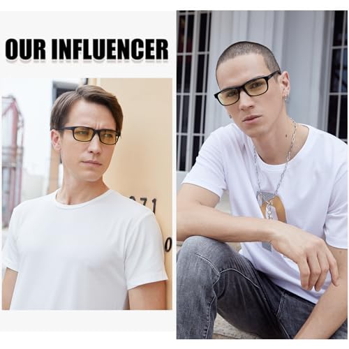 DUCO Blue Light Glasses for Men Women Ray Blocking Computer Gaming with Amber Lens 8016 - Image 2
