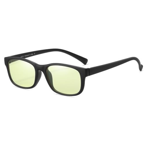 DUCO Blue Light Glasses for Men Women Ray Blocking Computer Gaming with Amber Lens 8016 - Image 1