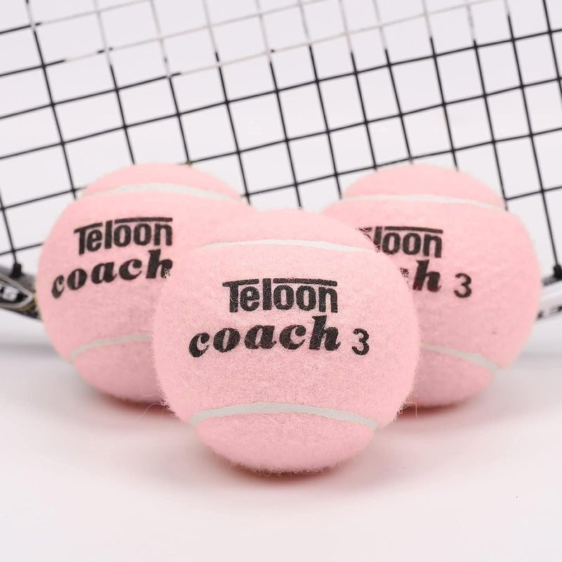 Teloon Pressure Training Tennis Balls-12 or 18 Count-Mesh Carry Bag，4 Colors Available，Pressureless Training Exercise Tennis Balls for Beginners. - Image 3