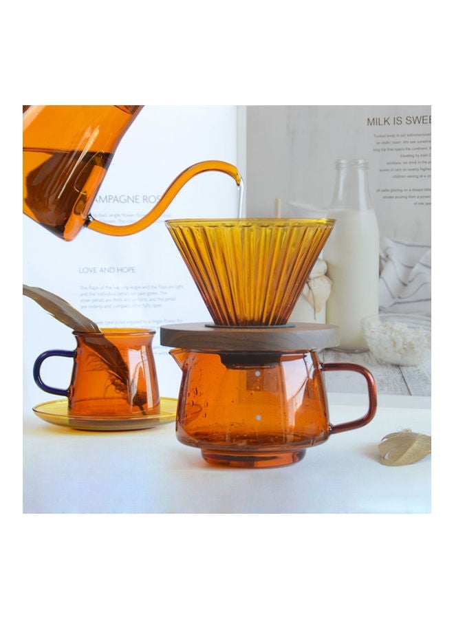 NIBEMINENT Pour Over Coffee Maker Set Multicolour 500ml  - Image 2