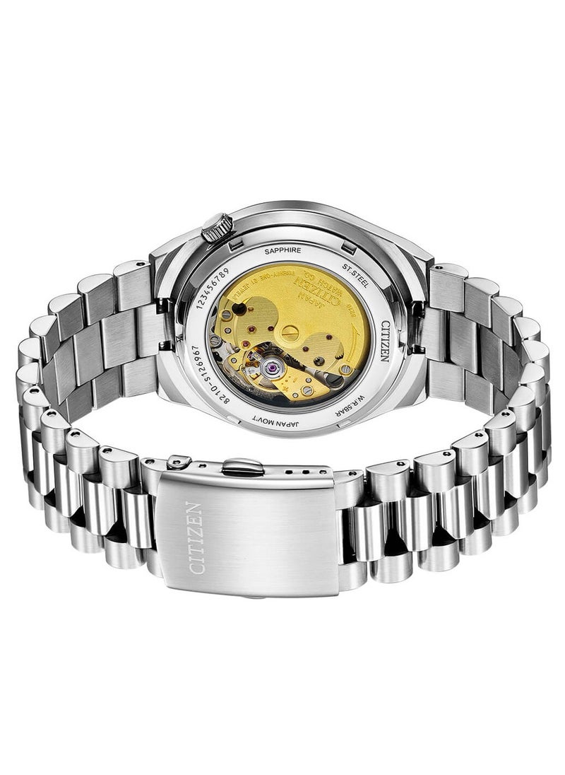 CITIZEN Stainless Steel Mens Automatic Gents Analog Watch - Tsuyosa Collection - Nj0150-56W, Dial-Color:Red, Band Color:Silver  - Image 2