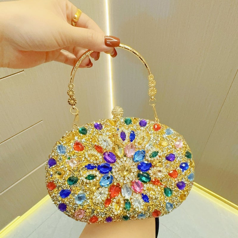 New Banquet Bag Handbag Diamond-Encrusted Small Bag Women'S Fashion Celebrity Clutch Crossbody Evening Bag - Image 1