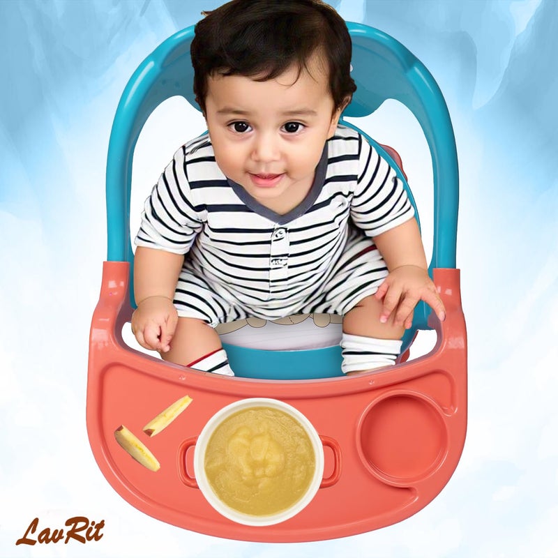LavRit Plastic Baby Feeding Chair, with Tray Chair/Booster Plastic Chair for Kids/Feeding Chair for Kids,Portable Eating/Safe Chair(1-3 Years)/Upto 20 Kgs - Image 4