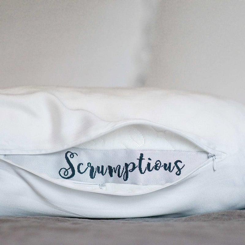 Honeydew Queen Side Pillow Case - Fits The Scrumptious and Essence Curved Pillows for Side Sleeping - Comfortable and Soft Cooling Viscose Made from Bamboo Fabric - Queen Size (Powdered Sugar White) - Image 5