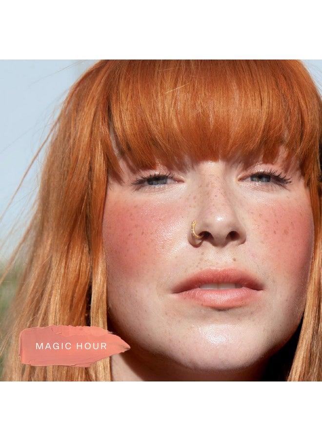 TOWER 28 Beachplease Luminous Tinted Balm Magic Hour | Multipurpose Cheek And Lip Cream Blush In Rosy Nude | Dewy Finish | Green Tea And Aloe Vera Extract  - Image 5