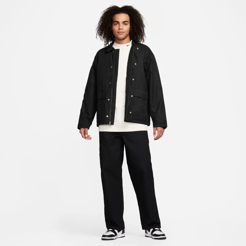 Nike Black Men's Life Waxed Canvas Work Jacket for Men | Best Price UAE