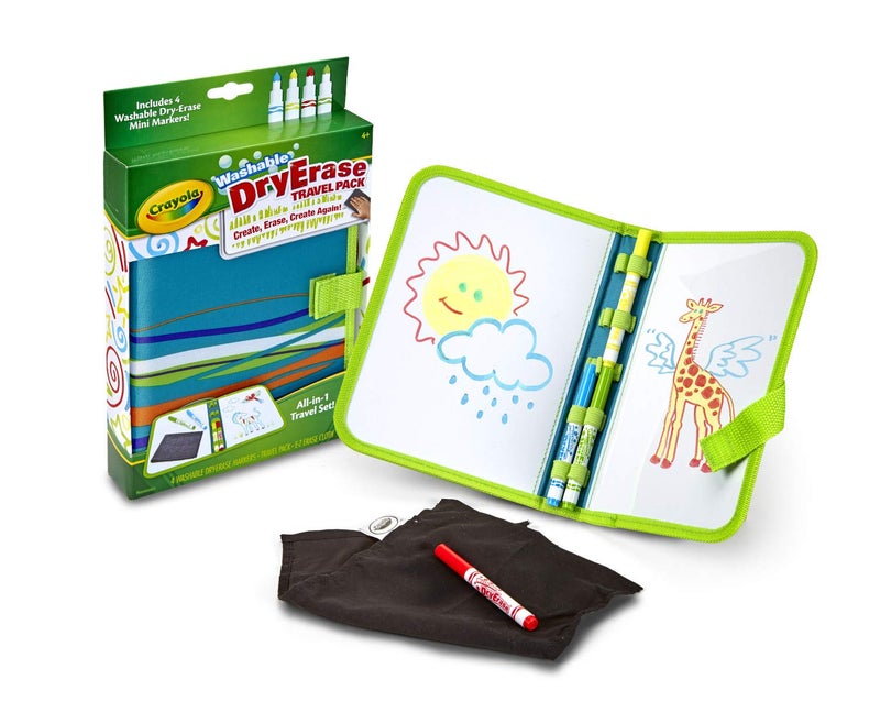 Crayola Washable Dry Erase Travel Pack, Whiteboard for Kids, Ages 4, 5, 6, 7 - Image 2